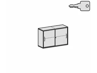 schuifdeurkast,HxBxD 770x1200x430mm,decor romp beuken,decor front wit - 12