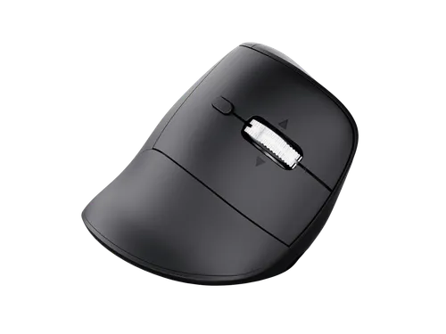 Ergonomische muis Trust hyperscrol Vyran draadloos zwart