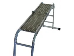 Werkbordes M. Ribbelplaat,V. Multifunctionele Vouwladder,Aluminium