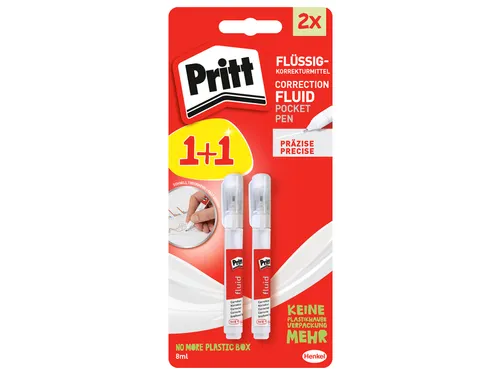 Correctiepen Pritt Fluid 8ml 2 stuks op blister