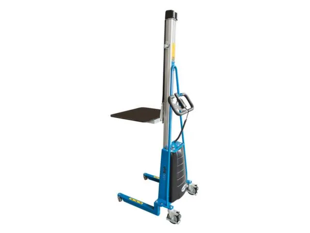 élévateur électrique,force 200kg,plateforme Lxl 600x470mm,4 roul.