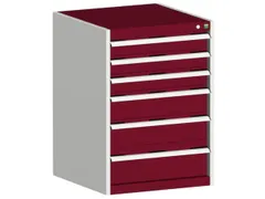 ladekast HxBxD 900x650x525mm 6laden romp RAL7035 front RAL3004