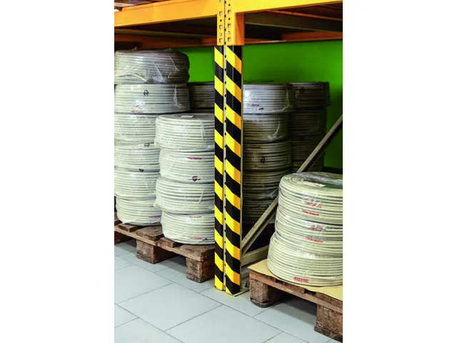 Beschermingsprofiel Durable C35 hoek 1m geel zwart