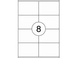 Etiket Rillstab 105x71mm Wit