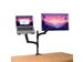 Mara monitorarm dubbele arm met 1 laptoparm zwart