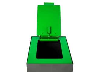 Top met klepdeksel voor modulaire afvalscheidingsunit Groen - 3