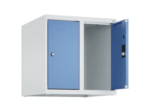 opzetkast,v. locker,2vak.,vak B 250mm,HxBxD 500x500x500mm,vleugeldeur