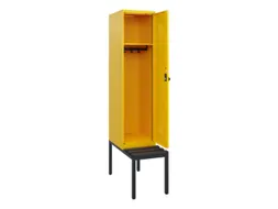 locker met bank,HxBxD 1950x400x815mm,1vak,vak B 400mm,draaigrendel