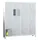 lockerkast,HxBxD 1850x1600x500mm,4x5vakken,RAL7035,front RAL5010