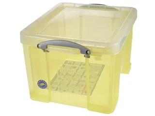 Opbergdoos 35 Liter Geel Transparant - 1
