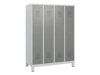 schoollocker,HxBxD 1630x1200x500mm,4vak,vak B 300mm,cil.-slot,voeten - 2
