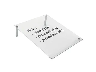 Notitiebord Nobo transparant acryl schuin A4 - 5