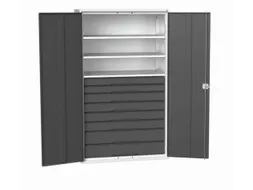 universele kast,HxBxD 2000x1300x550mm,3xStalen bodem,8lade(n)