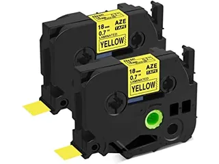 Labeltape Brother Compatible Tze-641 19Mm Zwart op Geel - 2