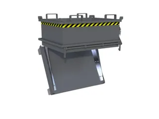 mini-bodemklepcontainer,HxLxB 625x800x1000mm,0,24m³,inrijbeugel,staal - 5