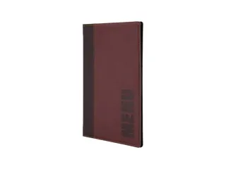 Menukaart Securit Trendy A5 2 tas wijnrood lederlook - 3