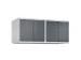 opzetkast,v. locker voor scheiding van kleding,4vak.,vak B 300mm