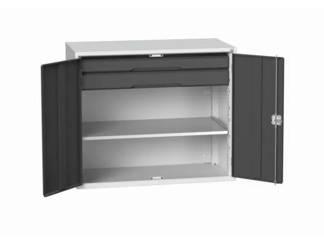 universele kast,HxBxD 1000x1300x550mm,1xStalen bodem,2lade(n)