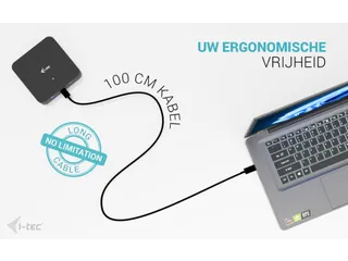 i-tec USB-C DP Dual HDMI Docking Station met Power Delivery 100W - 4