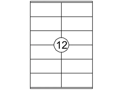 Etiket Quantore 105x48mm 1200st Xl Voordeelbundel