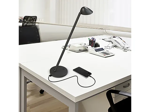 Lamp Jack Unilux Led Zwart Dimbaar USB-poort