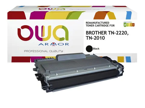 Toner OWA alternatief tbv Brother TN-2220BK zwart