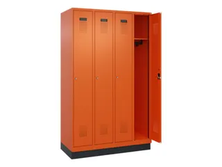 locker,HxBxD 1950x1200x500mm,4vak,vak B 300mm,cil.-slot,sokkel - 2