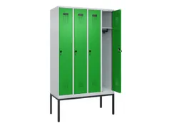 locker,HxBxD 2120x1200x500mm,4vak,vak B 300mm,draaigrendel