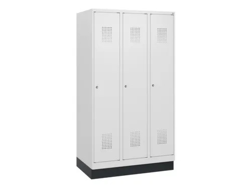 schoollocker,HxBxD 1630x900x500mm,3vak,vak B 300mm,cil.-slot,sokkel