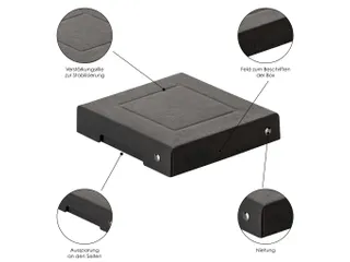 PureBox Black 120x120 25mm - 5