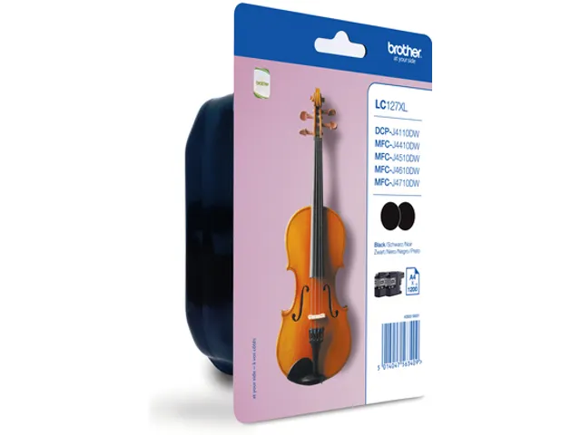 Voordeelverpakking met twee ZWARTE inktcartridges LC-127XLBK