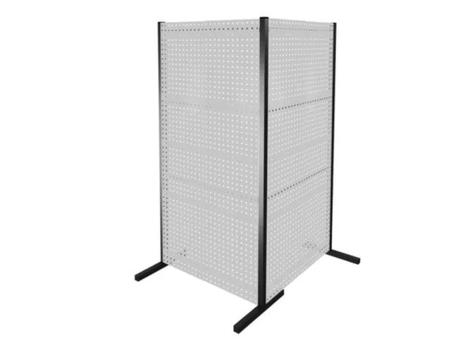 scheidingswand van geperforeerde plaat,dubbel veld 90°,totale B 2000m