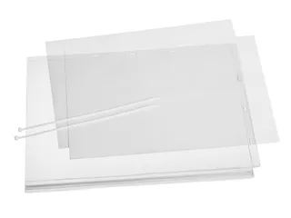 Waterbestendige Hoes A3 Transparant met Kabelbinders pak à 5 stuks - 2