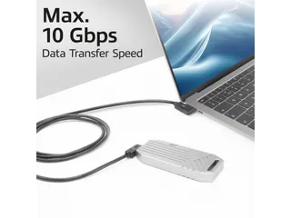 Kabel ACT USB-C hoek links/rechts 10Gbps 2m - 12