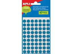 Apli Ronde Etiketten Ø10mm Blauw
