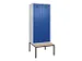 locker met bank,voor scheiding van kleding,HxBxD 2120x800x815mm,2vak