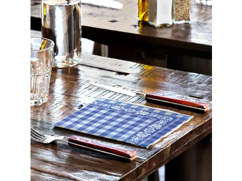 Tork 509351 Lunchservet Blue Check 32,8x32,5cm