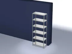 magazijnstelling,grondveld,HxBxD 2500x1000x500mm,vaklast 200kg