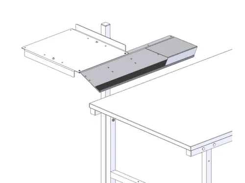 toetsenbord- en muisplank,v. paktafel,HxBxD 20x760x210mm