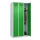 locker,HxBxD 1850x900x500mm,3vak,vak B 300mm,cil.-slot,staand op vloer