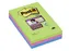 Memoblok 3M Post-it 660 Super Sticky 102x152mm lijn rainbow