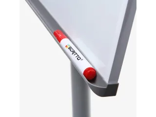 Mobiele Flipchart Vario met ronde stalen voet en wielen - 5