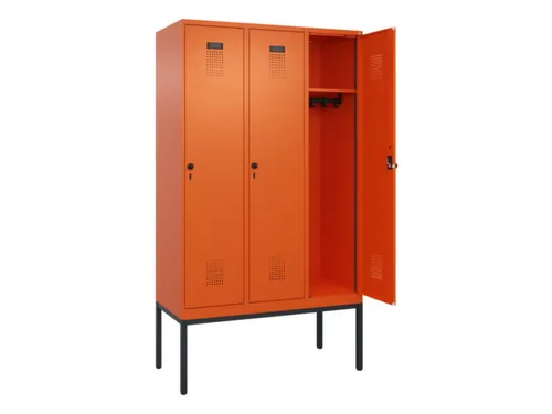 locker,HxBxD 2120x1200x500mm,3vak,vak B 400mm,draaigrendel