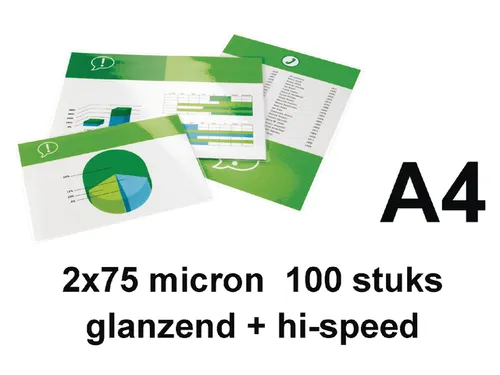 Lamineerhoes Gbc Highspeed A4 75 Micron glanzend