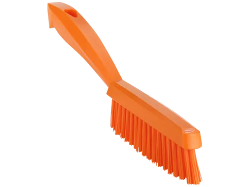 Vikan Hygiene smalle handborstel extra harde vezels 300mm oranje