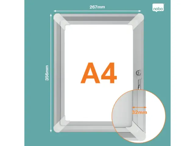 Kliklijst Nobo Premium Plus afsluitbaar A4