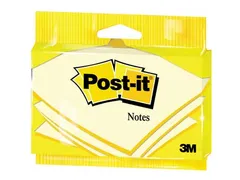 Notes, ft 76x127mm, geel, blok van 100 vel, op blister