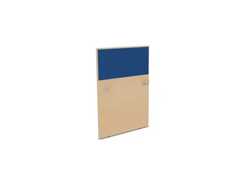 baliepaneel,v. bureau,aanbouw links,B 800mm,NE-esdoorn,BN6016-blauw
