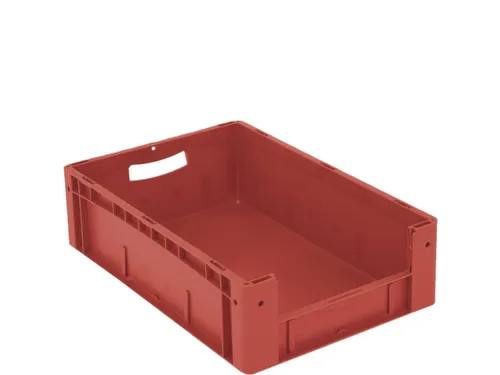 Euronorm Stapelkrat M. Grijpopening Pp Hxlxb 170X600X400Mm Rood