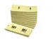 Bloc numéros de 1 à 1000 42x105mm jaune 10 pièces